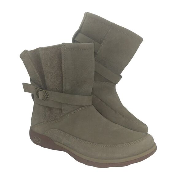 Chaco Hopi Womens Pre-owned Designer Sandstone w/Buckle Boots - sz. 8 - Picture 1 of 6